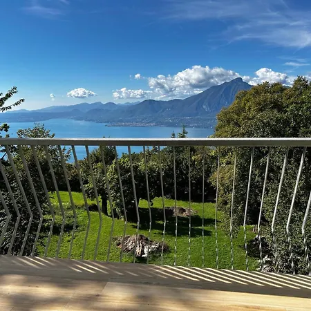 Garda View For Groups 4br, 3 Baths, Garden & Bbq San Zeno di Montagna